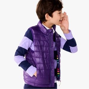 NWOT Purple Primary lightweight puffer vest size 6-7